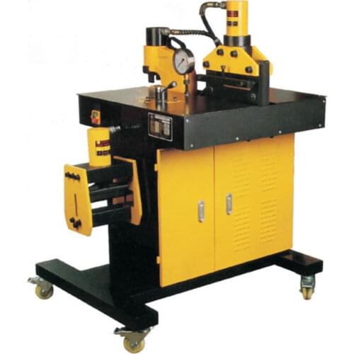 Factory Outlet 3 In 1 VHB-200 Multifunctional Hydraulic Cutting, Punching, Flat Bending Desktop Busbar Processing Machine