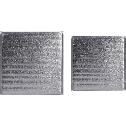 100Pcs Aluminum Foil Lunch Cooler Bag Insulation Folding Picnic Portable Ice Pack Food Thermal Bag Food Delivery Bag