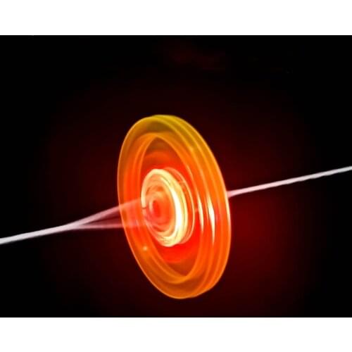 2 Pcs In Random Color Flash Pull Line Led Flywheel Hot Fire Wheel Glow Flywheel Whistle Creative Funny Classic Toy Children Gift
