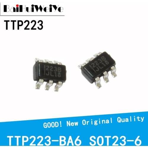 20Pcs/Lot TTP223-BA6 TTP223 SOT-23 223B SOT23-6 SOT SMD 223B SOT23-6 RH6030 SOT23 New Original Good Quality Chipset