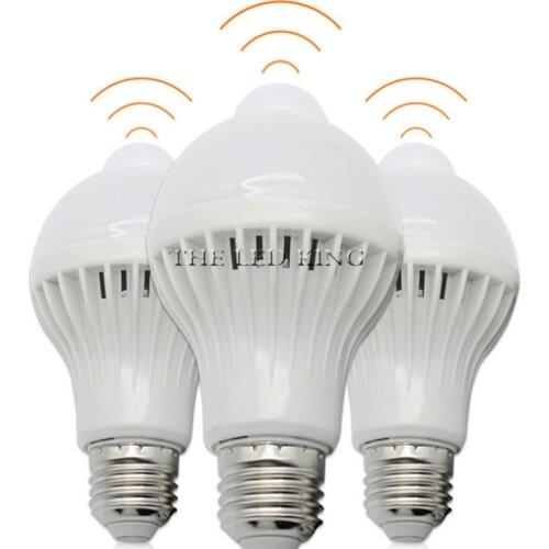 220V 5W 7W 9W 12W 18W PIR Motion Sensor light E27 Motion Detector LED Bulb lamp Stair Hallway Pathway Corridor Night lighting