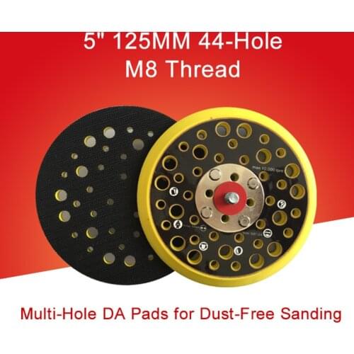 5 inch Sanding Backup Pad Hook and Loop Sander Backing Pad with 44 Holes 150mm Sanding Disc Pad Multi-Hole Grinder Accessories