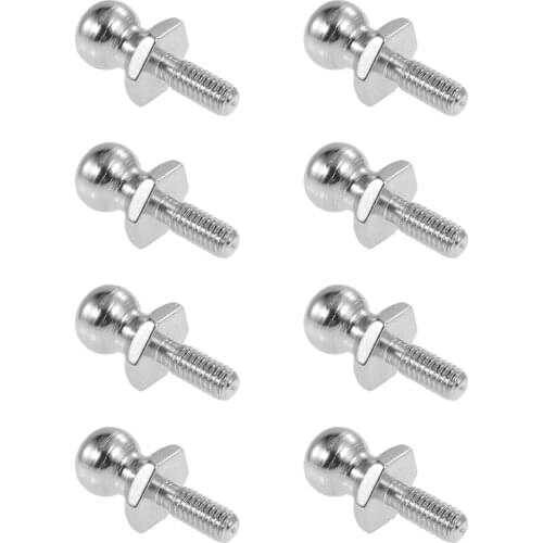 8PCS Metal Ball Stud For RC Car Trailer Drop Hitch and Fix Shock Absorber Parts