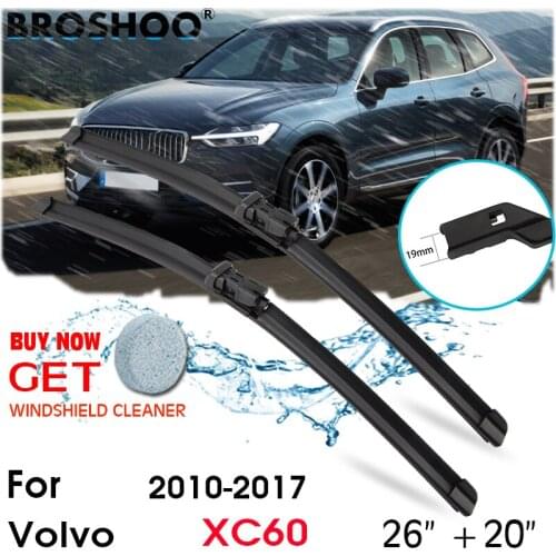 Car Wiper Blade Front Window Windscreen Windshield Wipers Blades Push Button Auto Accessories For Volvo XC60 26"+20" 2010-2017
