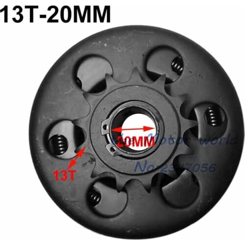 Good quality 13 Tooth 3/4" inch 19mm or 20mm Go kart cluth 428 Chain centrifugal Clutches go kart clutch parts
