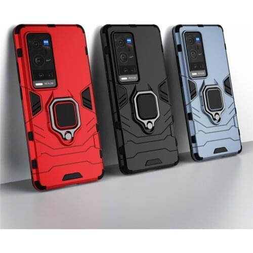 For VIVO X60 Pro Case Magnetic Car Shockproof Ring Armor Phone Cover For VIVO X60 Pro+ X60 Pro Plus Pro+ Funda Coque Capa