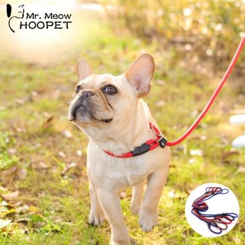Hoopet Pet Dog Leash Traction Rope Chain Large Dog Collar P Dog Harness Comfortable Nylon Adjustable Training Leash 5Colors