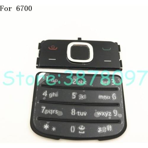 100% Original For Nokia 6700 6700C Classic Housing Keypad Mobile Phone 6700C Keyboard Replacement English Or Russian Keypad