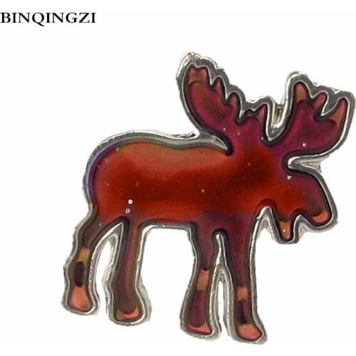 Temperature Changing color feeling mood Ring Christmas deer Size adjustable Graduation Christmas gift for children