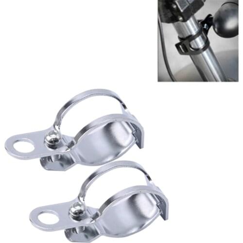 2pcs 27-36 mm Motorcycle Mount Turn Signal Bracket Flasher Bracket Blinker Indicators Holder Fork Mount Clamp for ATV / Scoote