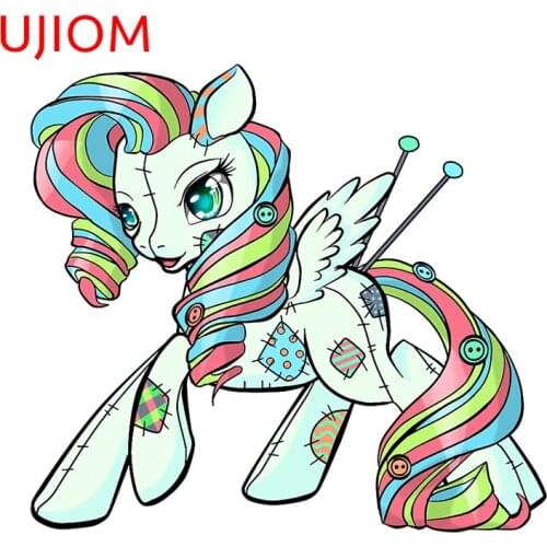 UJIOM Wall Stickers Patched Up Pony Bedroom Decoration Waterproof Sticker Door Accessories Wallpaper Room Home Decor Art Decals