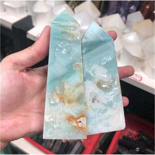 Natural Caribbean Calcite Obelisk Crystals Healing Stones For Home Decoration