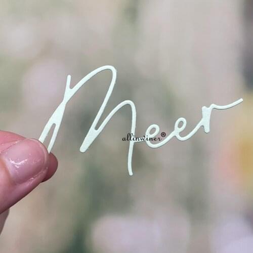 New Sea with coordinates DIY Craft Metal Cutting Die Scrapbook Embossed Paper Card Album Craft Template Stencil Dies