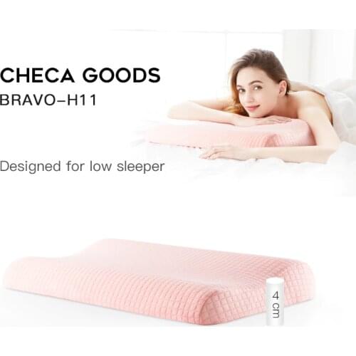 CHECA GOODS Memory Foam Pillow Orthopedic Sleeping Pillows Ergonomic Cervical Bedding Pillow Sleepers Free Pillowcase Included