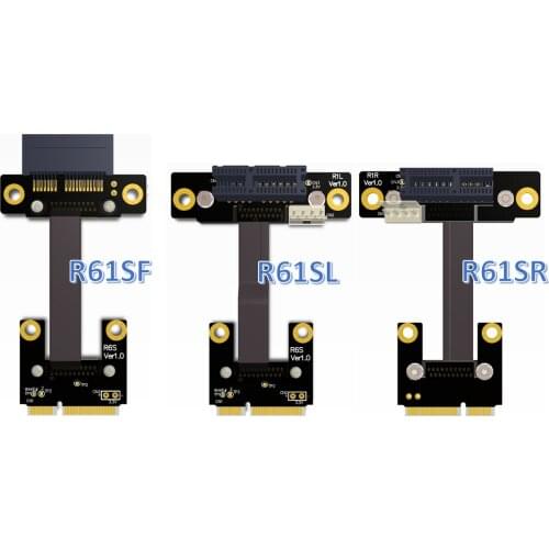 8Gbps Mini PCI-e mPCIe WAN WiFi To PCIe x1 PCI-E 1x Riser adapter cards Gen3.0 Mini-PCIe cable Mini PCI e for WIFI card R61SF