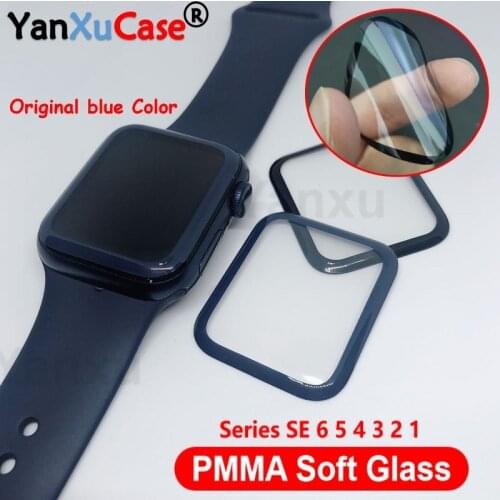 PET+PMMA Waterproof Screen Protector For Apple Watch SE 6 5 4 3 38MM 40MM 44MM 42MM Not Tempered Glass Soft Film For iWatch SE/6