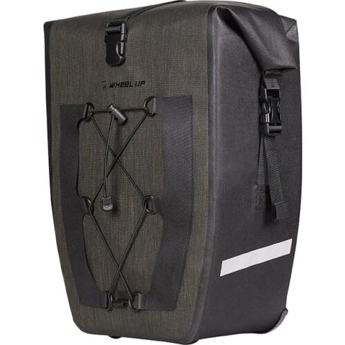 Waterproof 2L Large Capacity MTB Mountain Road Bike Cycling Rear Rack Seat Bags Bicycle Pannier Bag PVC Fabric Travelling Bag