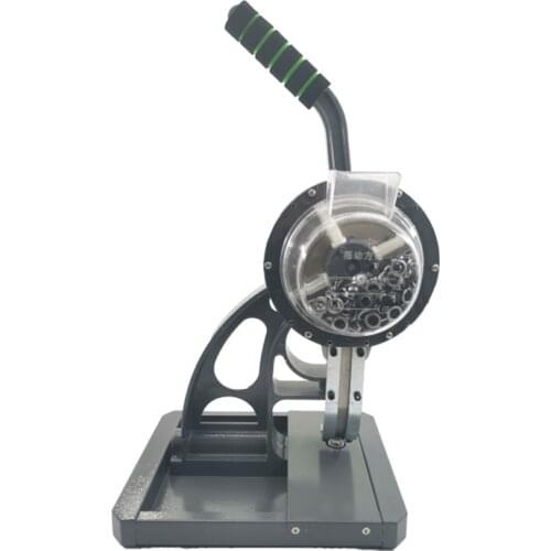 High-efficiency semi-automatic loopless button punching machine, printing cloth button punching machine, hole punching machin