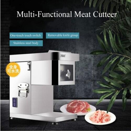 110V/220V Electric Meat Slicing Machine Fresh Pork And Lamb Slicer Shredder Dicing Machine High Efficiency Meat cutter