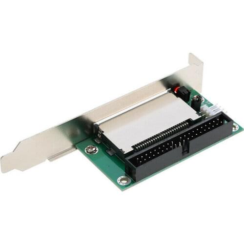 40-Pin Cf Compact Flash Card To 3.5 Ide Converter Adapter Pci Bracket Back Panel