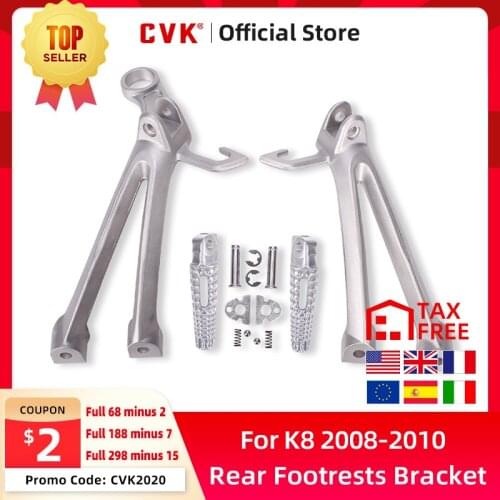 CVK Aluminium Rear Footrests Bracket Kit Foot Pegs Rests Assembly For Suzuki GSXR600 GSXR750 2008 2009 2010 small R K8