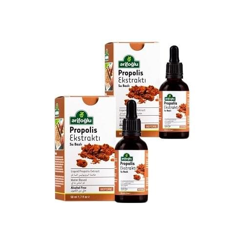 Arifoğlu Propolis Extract 50 + 50 ml Water Based 2 Pack