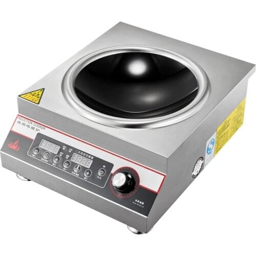 Commercial Induction Cooker 5000w Concave 380V High Power Hotel Canteen Electric Frying Stove Table Cauldron Cooking Appliances