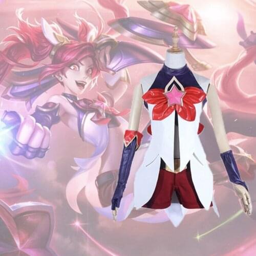 Game LOL Cosplay Costumes Jinx Cosplay Costume Magic Girl Uniform Cosplay Costume Halloween Carnival Party Women Cosplay Costume