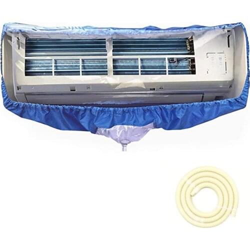 Air Conditioner Cover Washing Wall Mounted Air Conditioning Cleaning Protective Dust Cover Cleaner Bags Tightening Belt