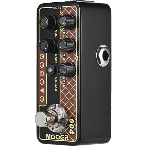 MOOER MICRO PREAMP Series 004 Day Tripper 60s UK Twang Digital Preamp Preamplifier Guitar Effect Pedal True Bypass