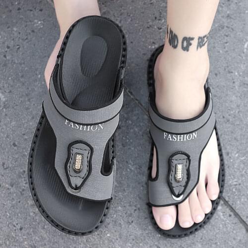 2021 New Arrival Summer Men Flip Flops High Quality Beach Sandals Anti-slip Zapatos Hombre Casual Shoes For Man