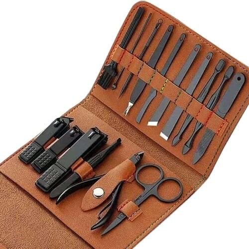 Multifunctional Manicure Set Foot Care Kit Professional Nail Clipper Set Pedicure Tools 16pcs For Nails Makeup Grooming Tools