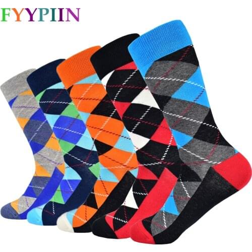 Men Socks New Socks Mens High Quality Long Business Casual Cotton socks Latest Design Happy men socks
