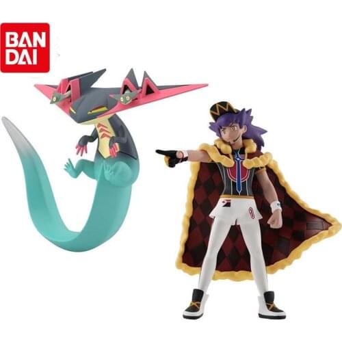 Original BANDAI Pokemon Sword and Shield Galar Region 1/20 Leon Dragapult Pokemon Anime Figure Toys Dolls Child Birthday Gift