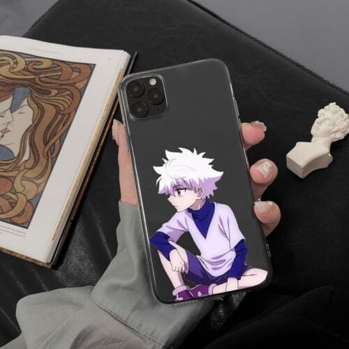 JAMULAR HUNTER x HUNTER Anime Clear Phone Case For iPhone 11 Pro 12 XS MAX 7 XR X SE20 8Plus HxH Gon Killua Soft TPU Cover Coque