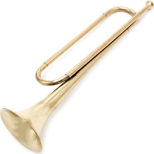 OOTDTYRetro B Flat Bugle Trumpet School Band Cavalry Beginner Military Orchestra New