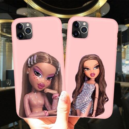 Pink Phone Case For iPhone 12 Mini 11 Pro XS Max X XR 6S 7 8 Plus 5S SE 2020 Cute Cartoon Doll Bratz Cover Soft Silicone Fundas