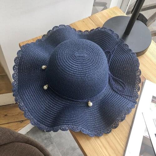Summer Hats for Women Raffia Straw Woven Wide Brim Bucket Hat Foldable Sun Hat Beach Accessories Sun Protective UPF 50