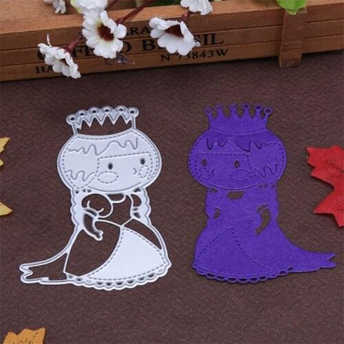 Princess wearing a crown Metal Cutting Die For DIY Embossing Paper Photo Album Gift Cards Making Scrapbooking Craft New Dies