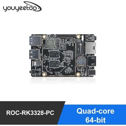 Smartfly Firefly ROC-RK3328-PC Mini PC RK3328 Quad-core Cortex-A53 64-bit Processor Mali-450 GPU Android/Linux RK3328PC