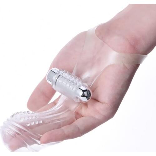 Finger Sleeve Vibrators Dildo Sex Toys For Woman Clitoris Stimulator Vagina Massage Finger Cap Dildo Vibrator Adult Sex Products