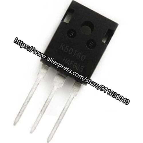 10PCS K50T60 IKW50N60T TO-247 50A/600V IGBT Field effect Triode new In Stock