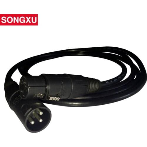SONGXU 10pcs/lot 2 Meters length 3-pin signal connection DMX cable for stage light, stage light accessories/SX-AC009