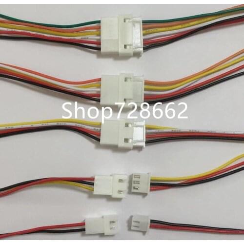 10PCS XH2.54 2/3/4/5/6 Pin Pitch 2.54mm Wire Cable Connector XH Plug Male & Female Battery Charging Cable 200MM Length 26AWG