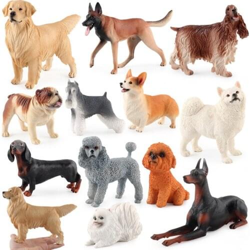 10 Kinds Animals Figure Collectible Toys Dog Animal Action Figures Kids Plastic Toys