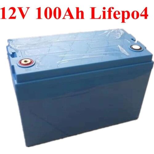 12v 100ah 26650 LiFePO4 Storage Battery Pack 12.8v for UPS Auto Motor Electric Boat RV Solar Energy Yacht Solar Street Light