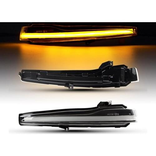 2Pcs LED Dynamic Amber Turn Signal Light Flowing Water Blinker For Mercedes Benz C CLASS W205 S CLASS W222 W217 W213