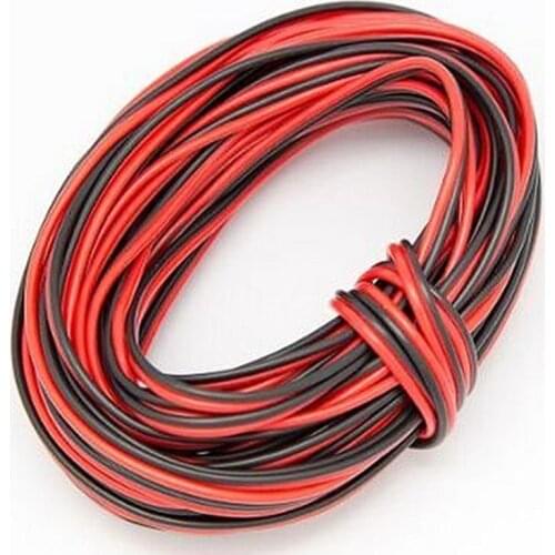 20m 66ft 20awg Extension Cable Wire Cord led Strips Single Colour 3528 5050 5630 2835 Red/Black 2pin Hookup Wire 5V 12V 24V DC