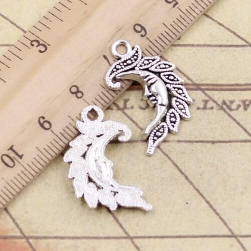 20pcs Charms Moon Dagoba 27x17mm Tibetan Silver Color DIY Retro Jewelry Bracelet Necklace Antique Bronze Silver Color Pendant
