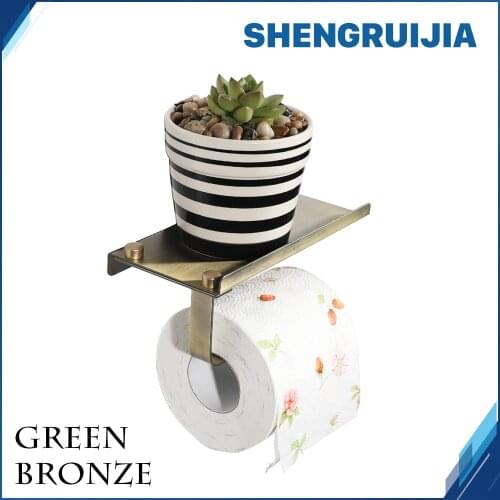 2018 high cost performance pretty bathroom toilet roll paper holder good quality bronze WC paper roll holder free shipping